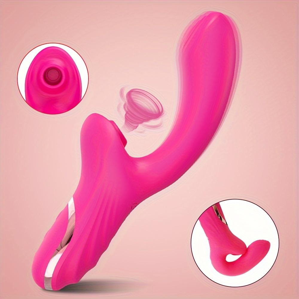 10 Vibration Licking Sucking Vibrator Dildo G-Spot Clitoris Stimulator Sex Toys 18