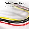 SATA 3.5/2.5 Inch 1 To 5 SATA Hard Drive Power Supply Splitter Cable Cord 18AWG SATA Power Cable Server DIY Splitter Cord