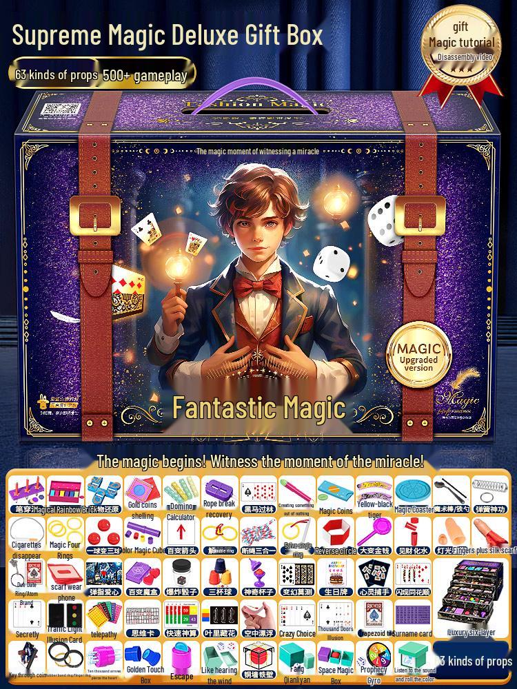 Children's Magic Tricks Gift Box Set for Boys and Girls - 2025 Children's Day