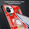 Glass Case For Xiaomi Poco X3 NFC 11 Lite 11T F3 M3 For Redmi Note 11 10 9 8 Pro 10S 9S 9A 9C Phone Cover  Snow Merry Christmas