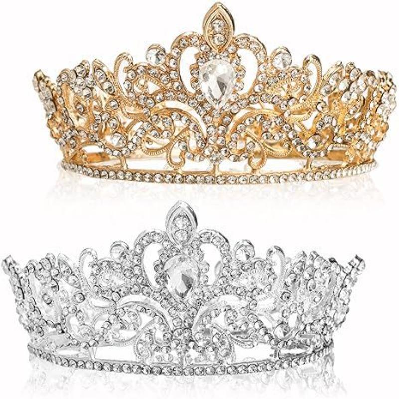 Round Crown Party Party Bridal Tiara Wedding Crown Hair Accessories Girl Princess Birthday Crown