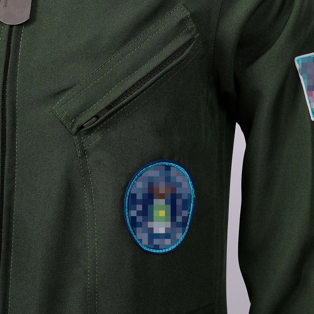 2025 Children's Military Green Pilot Cosplay Uniform for Stage Performance and Role-Playing
