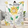 Fifty Fabulous Milestones flannel,Lightweight,Flannel Blanket,Comfortable Blanket, Sofa Blanket, gift blankets,Holiday gift blanket Blankets