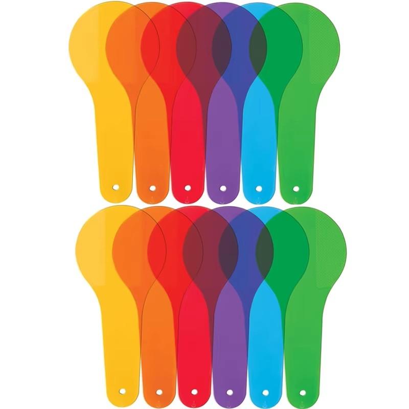 

24/12Pcs Montessori Color Mixing Paddles For Kids Drawing Cognition Fun Kids Science Educational Toys Kinder Spielsachen
