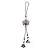 Elegant Transparent Lotus Beaded Phone Lanyard & Charm - Women's Exquisite Jewelry Gift