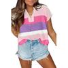 New Summer Color-blocking Casual Short-sleeved Sweater