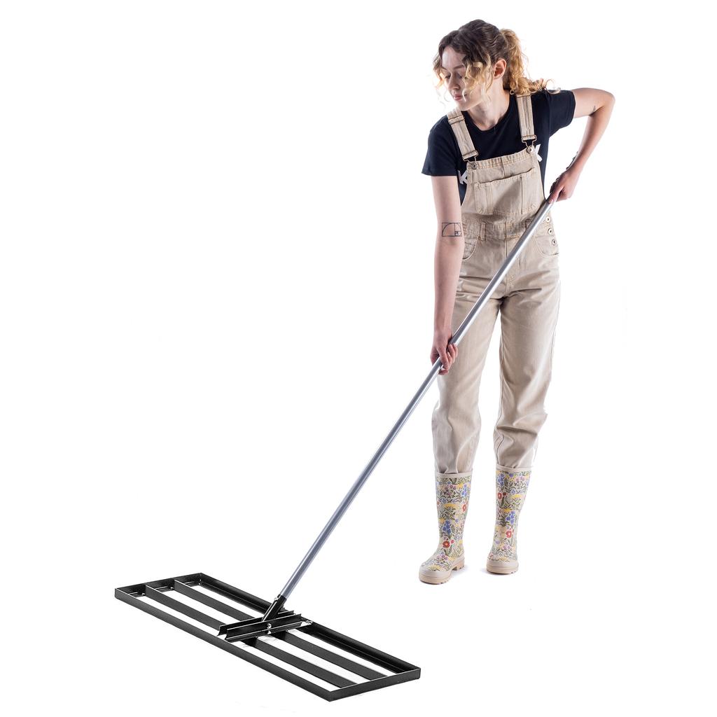 KADAX Manual Land Leveler For Lawn Grader Spreader 30x90cm Handle