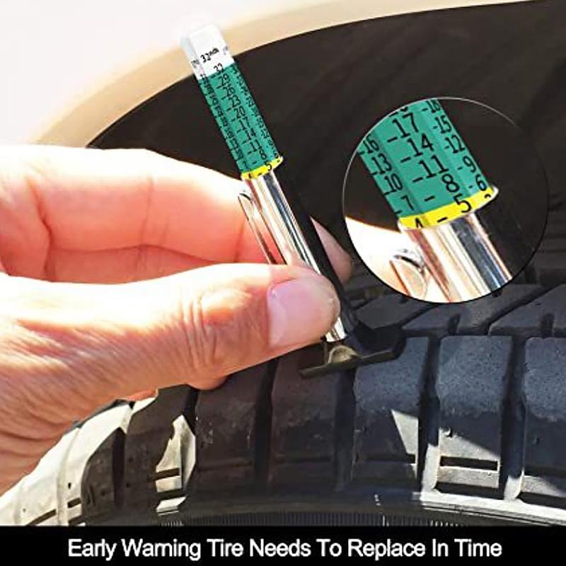 25Mm Car Tyre Tire Tread Depth Gauge Meter Auto Tire Wear Detection Measuring Tool Caliper Thickness Gauges Monitoring System