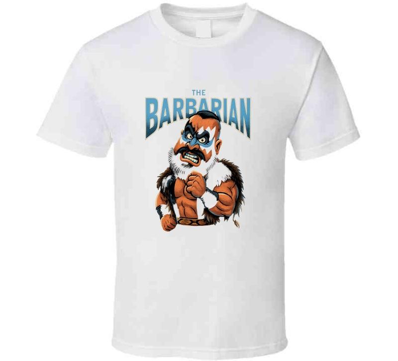 The Barbarian Retro Wrestling Legend Caricature Unisex T-Shirt XXL