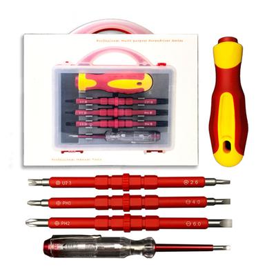 5 in 1 Elektronikschraubendreher-Set Isoliertes Multifunktions-Schraubendreher-Kit für die Wartung