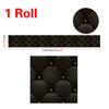 Neu 40*300 cm/Rolle Schwarz Phnom Penh 3D Stereo Leder TV Hintergrund Wand Aufkleber Dekorative Bilder Rem