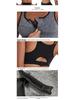 Reggiseno Sportivo con Zip Taglie Forti - Senza Ferretto Antishock Gilet per Yoga e Corsa