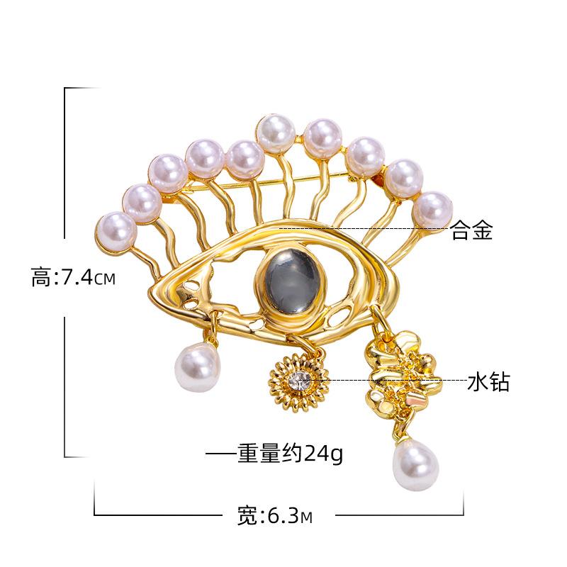 Teufelsauge Anhänger Brosche Hochwertige Damenbrosche