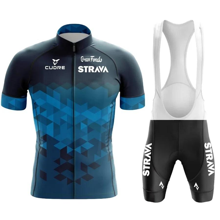 Completo da Ciclismo Estivo a Maniche Corte da Uomo per Mountain Bike Bici da Strada Tuta da Ciclismo Asciugatura Rapida Traspirante
