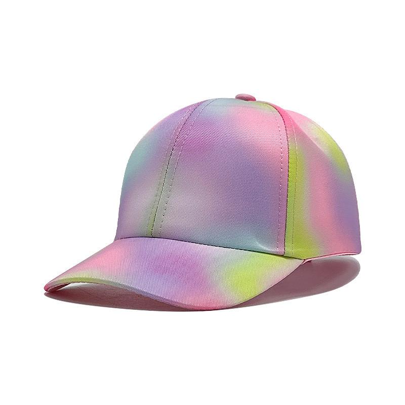 Fashion Cartoon Rainbow Windproof Baseball Cap With Wide Brim For Wear Summer