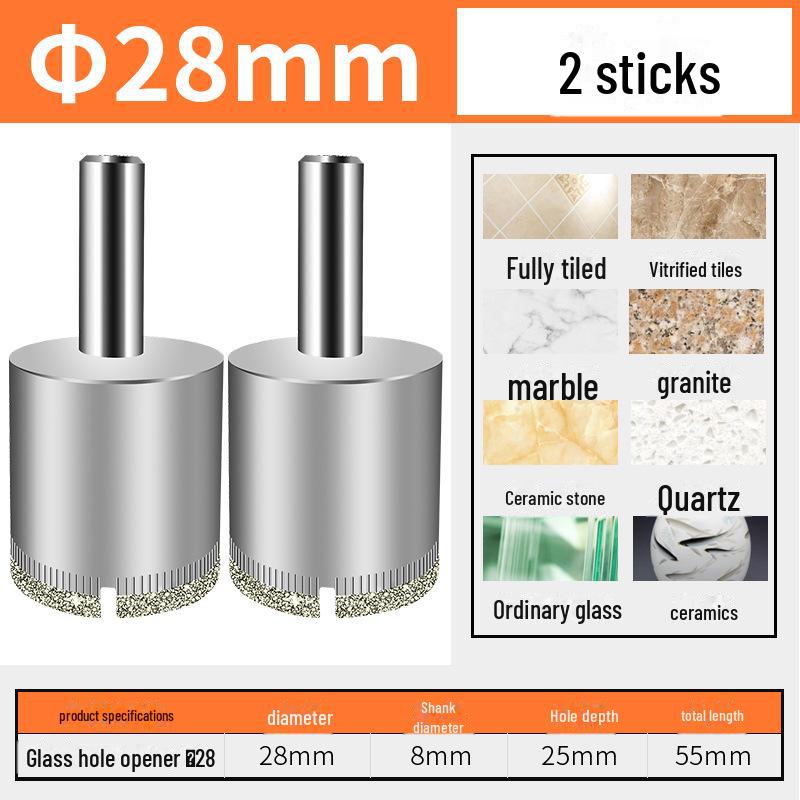 Burghiu diamant Green Forest pentru faianță, sticlă și marmură