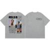 Rapper Rels B Album Merch Tshirt Unisex Unisex Clothing Hip Hop Fashion Short Sleeve Tshirts High Quality Cotton Oversized T Shirt
