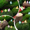 Non-Toxic 10/20Pcs Mini Resin Gnomes Figurines Christmas Ornaments For Xmas Tree Decor Diy Fairy Garden Holiday Gift