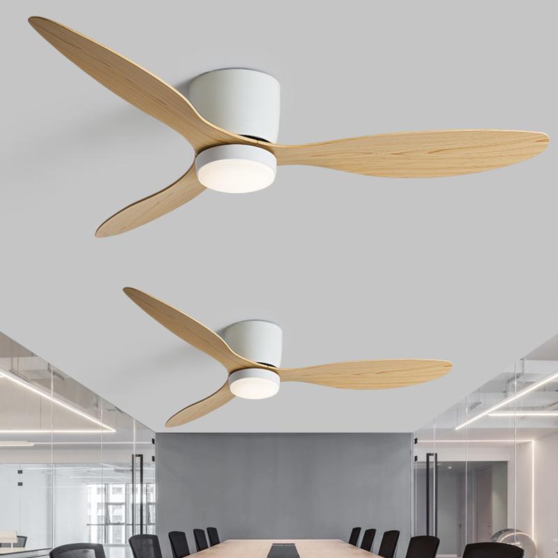 Ceiling Fan Light LED Fan Lamps 85-265V 42/52Inch Remote Control Living Room Restaurant Bedroom Study Home Decor Lighting