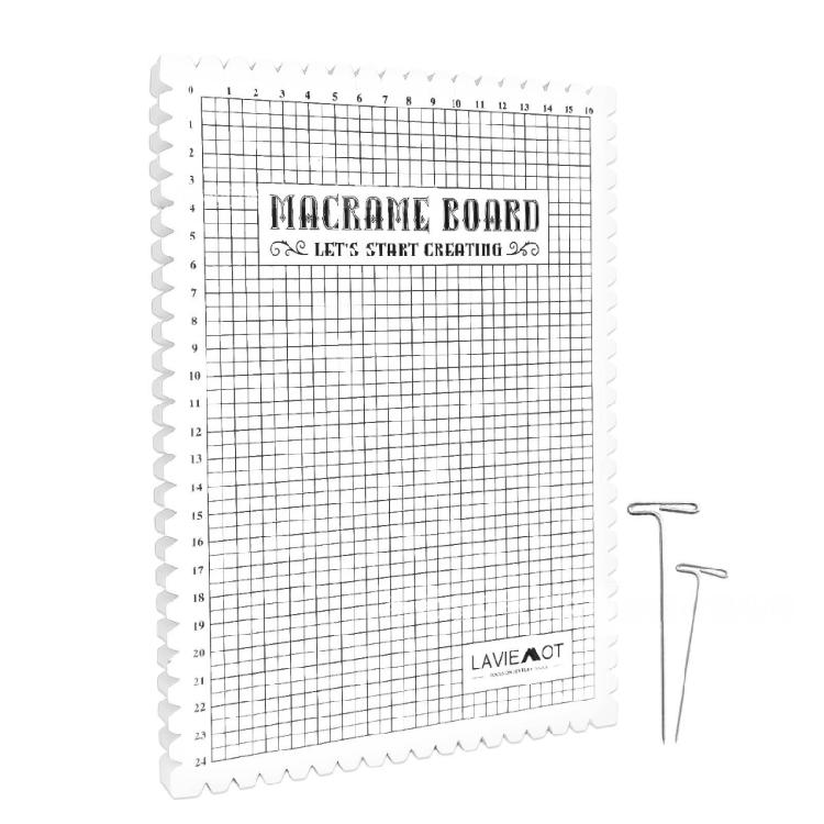 

Macrames Board for Braiding Hand Kniting Work Project DIY Bracelet Knotting Tool 1