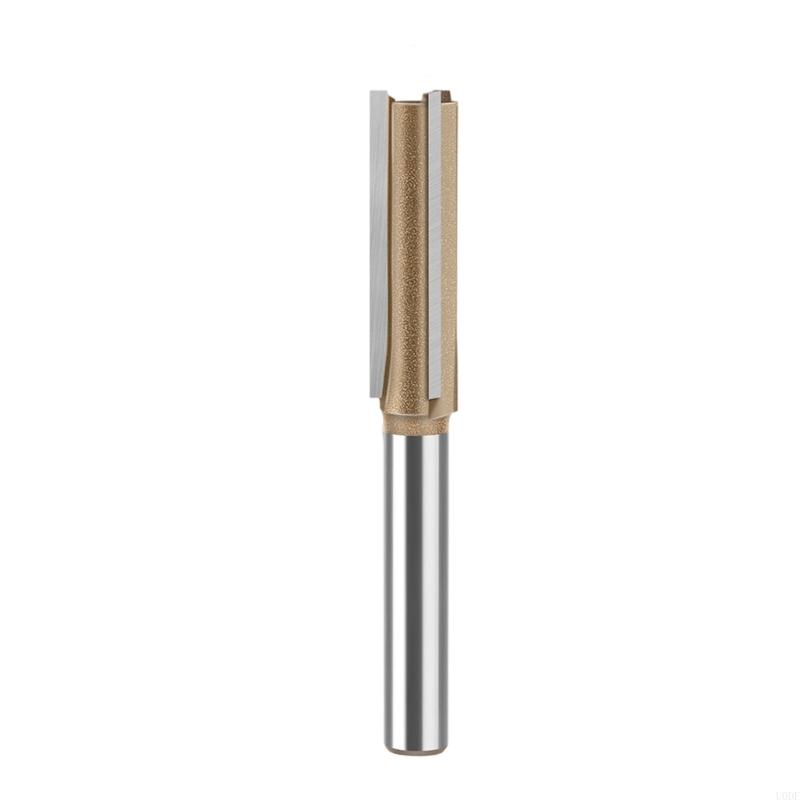 Straight Bit 1/4inch Woodworking Slot Milling 3 Flute Long Router Bit Tool Slotting End Mill Cutter Board
