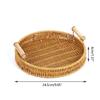 Handmade Wicker Storage Baskets Compact Bread Fruit Organizer for Everyday Use