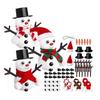 Children's DIY Snowman Kit - Winter Party Craft with Christmas Hat & Stocking