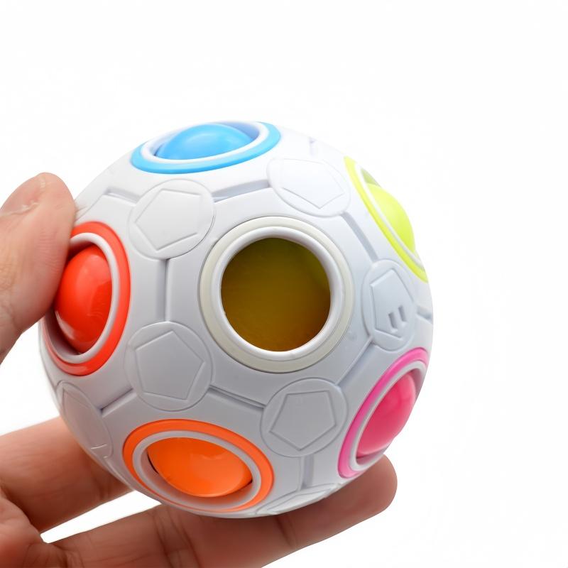 Kids Antistress Cube Magic Fidget Toys Puzzle Rainbow Balls Children Educational Toy Reliever Stress Anxiety Christmas Gift