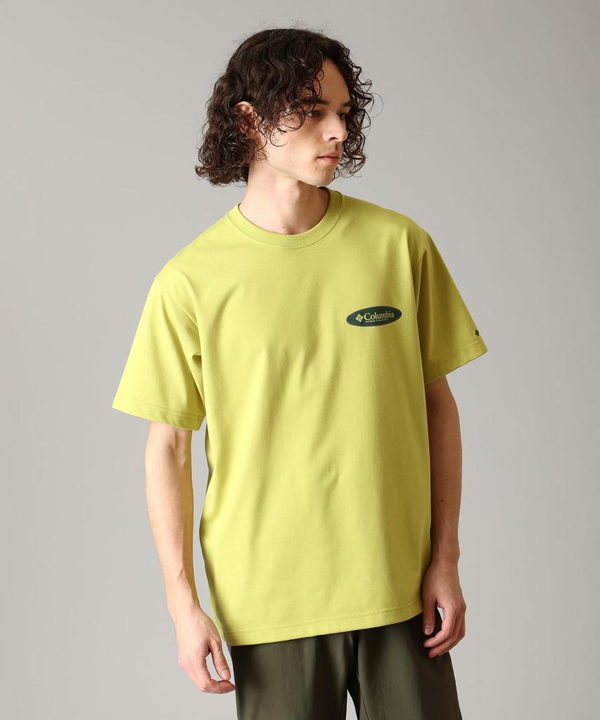 Urban Hike Graphic Short Sleeve PG3033 Bright Olive Oval Size S [Columbia] T-Shirt