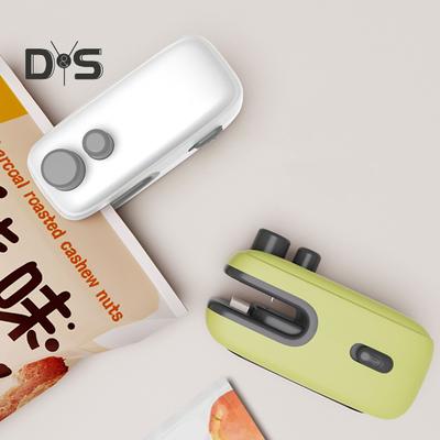 Miniaturní zařízení na uzavírání sáčků a řezačka USB dobíjecí nástroj na tepelné těsnění na svačiny Zelenina Přenosný ruční stroj na uzavírání potravin