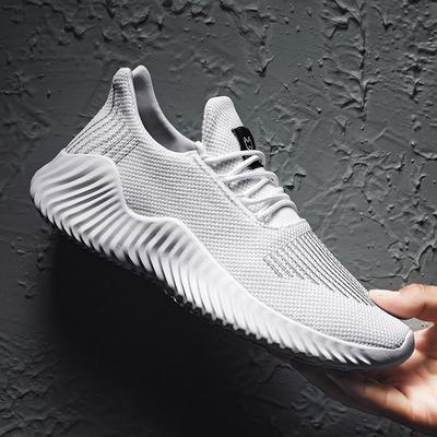 Fashion Men Sneakers Men Shoes Lightweight Running Shoes Sports Mens Athletic Shoes Solid Black White Gray Big Size 47