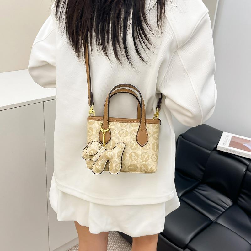 Niche design retro handbag women's new high-end versatile shoulder messenger bag bucket bag