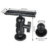 360 Degrees Rotation Fish Finder Holder Universal Kayak Mounting Plate Fish Finder Mount Ball Mount Fish Finder Bracket