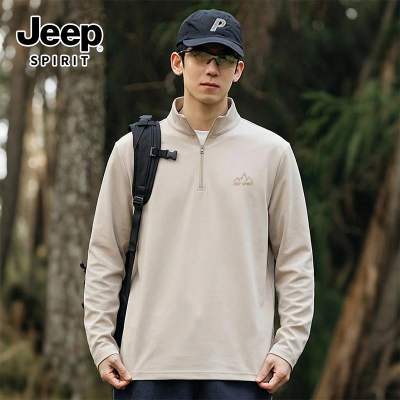 JEEP SPIRIT Unisex Warm Fleece Half-Zip Top M