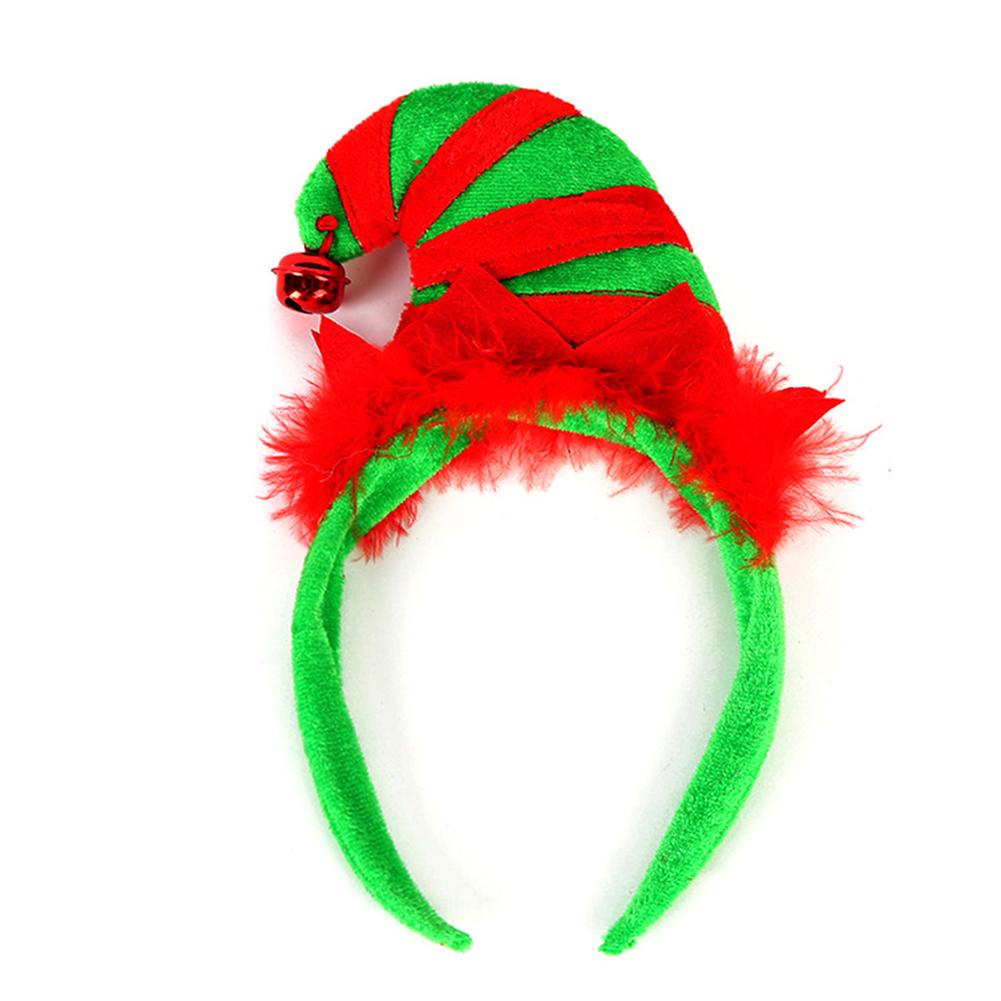 Christmas Hairband Fancy Antlers Elf Jingle Bells Head Hoop Costume Accessories