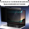 Abnehmbarer magnetischer Sichtschutz für MacBook Air 13,6/15 Zoll 2022-2026 (M5 M4 M3 M2), Matte Sichtschutzfolie für Pro 14/16 Zoll