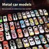 48Pcs Boy Engineering Car Set Container Simulation Alloy Car Model Inertia Pull Back Mini Car Toy Birthday Gift