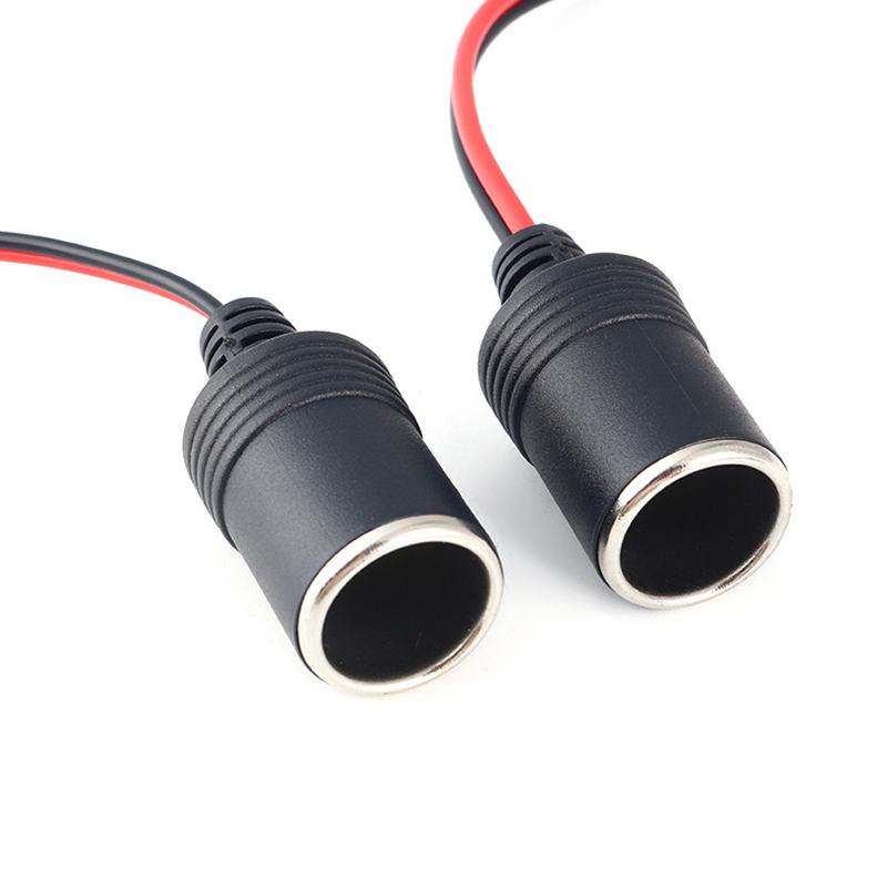 12V 24V 10A Power Cigarette Lighter Connector Plug With Female Socket Plug Car Cigarette Lighter Charger Cable Charging Extension Cord Plug