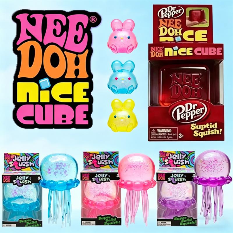 2026 Multiple Styles Needoh Nice Cube Sensory Stress Reliever Fidget Tool For Anxiety & Focus Desk Sensory Cube Adults Kids