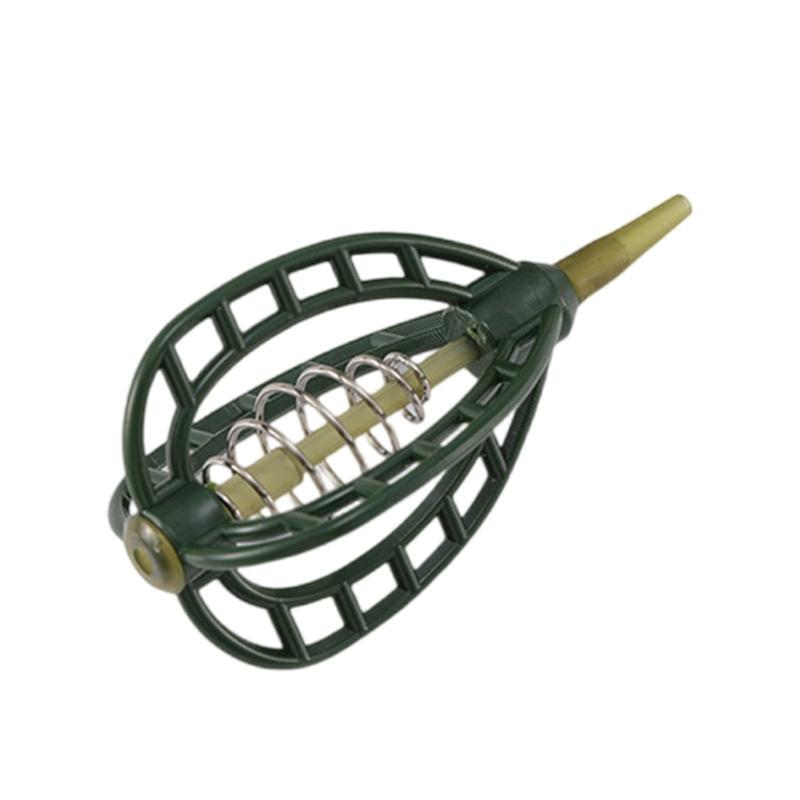 Spring Feeder Baits Cage Baits Holder Baits Cage Spring Fishing Feeder Cage Holder Fishing Tackle Equipment Accessory
