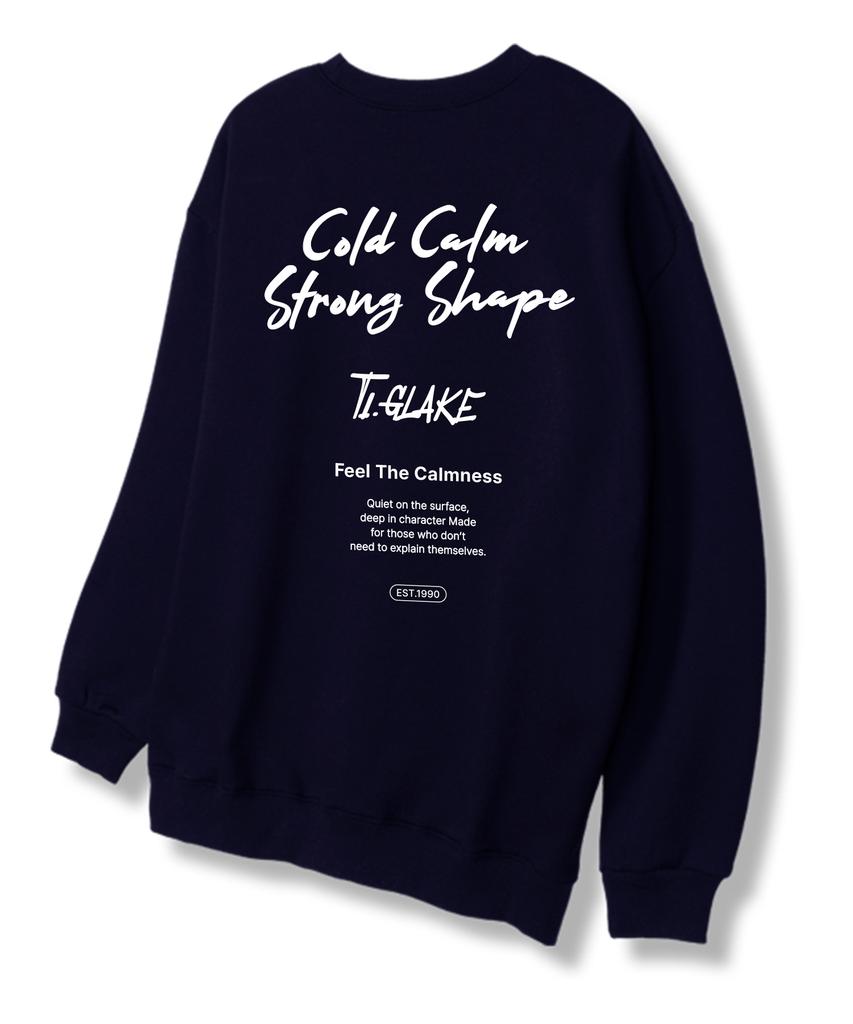 TI.GLAKE Cold Calm Sweatshirt Navy [Fleece Lining]