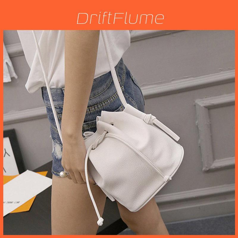 Premium Quality Hot Sale Women Handbag Small Bucket Shape Bags Pu Leather Shoulder Crossbody Bag