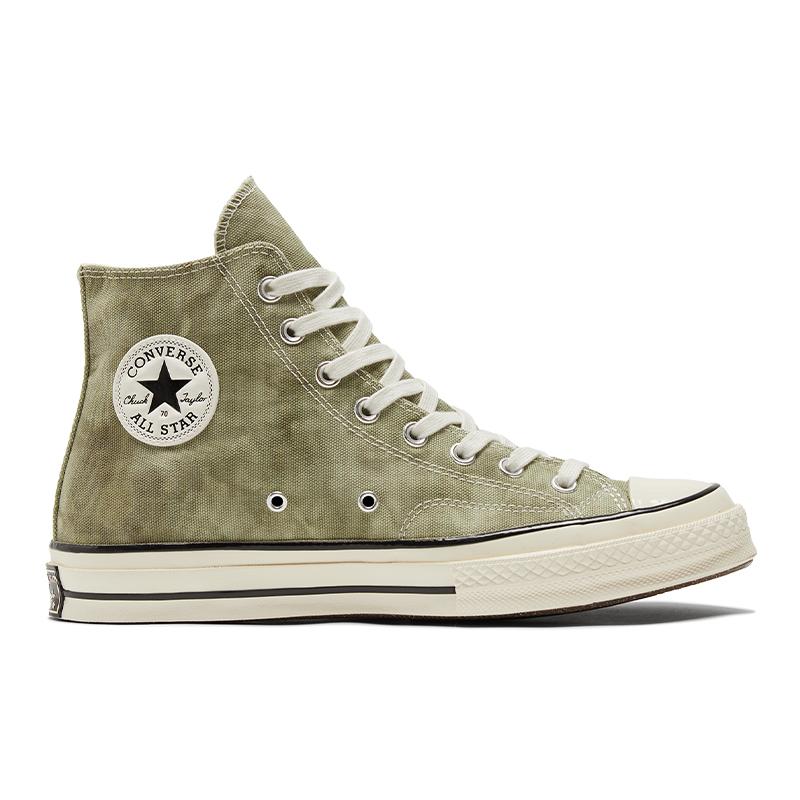 Converse Chuck 70 Chuck Taylor All Star comfortable and versatile high-top canvas shoes unisex light grey green