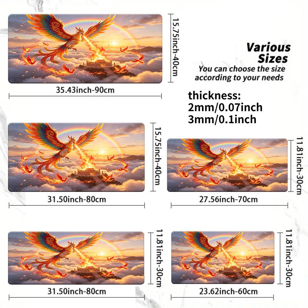 Pokemon Characters Retro Bar Scene Gaming Mouse Pad NonSlip Desk Mat 30x80x0.2cm