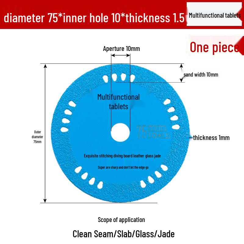 3-Inch Mini Angle Grinder Blade for Cutting Glass, Tile, Iron, and Wood