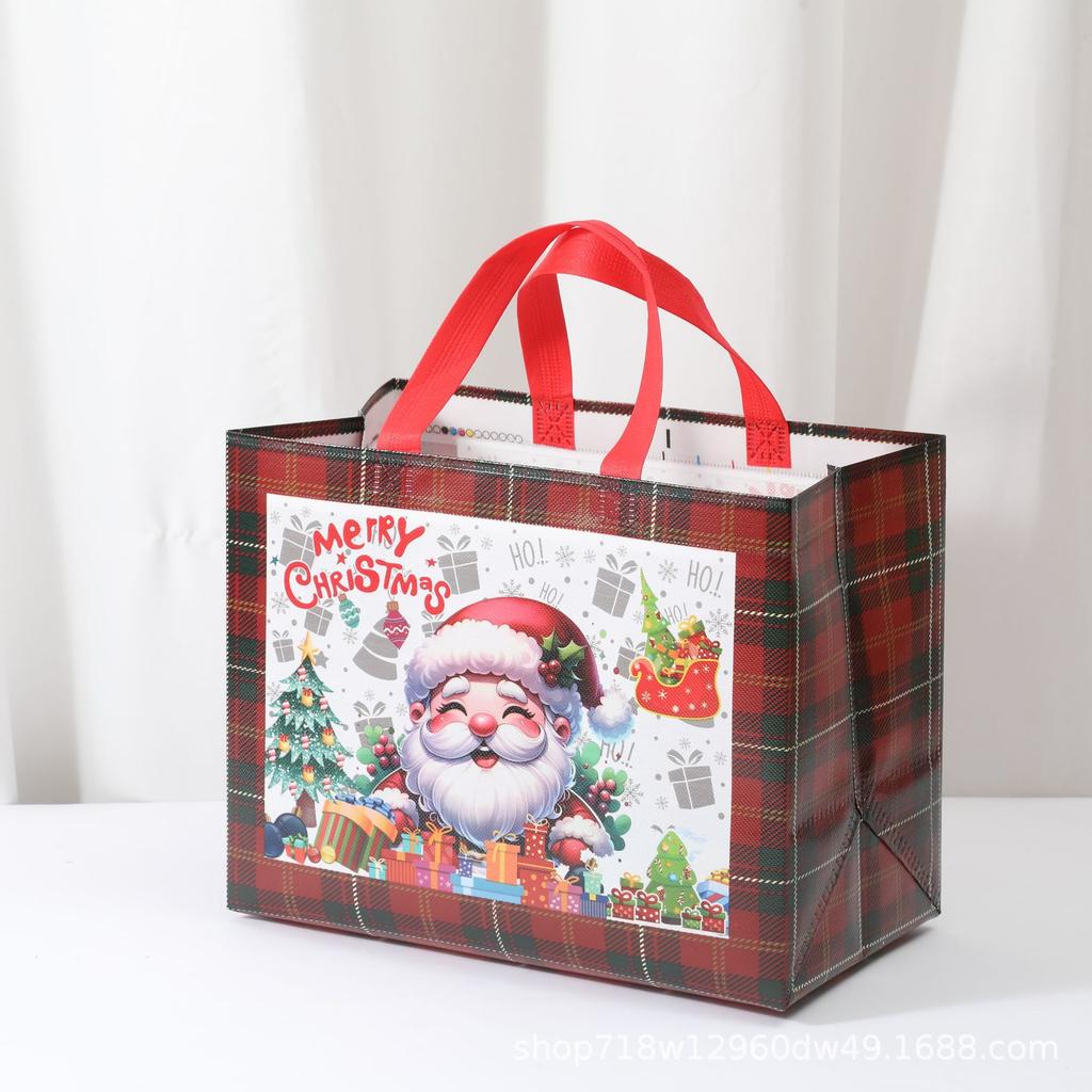 Christmas Non-woven Fabric Christmas Gift Bags, Gift Packaging Handbags
