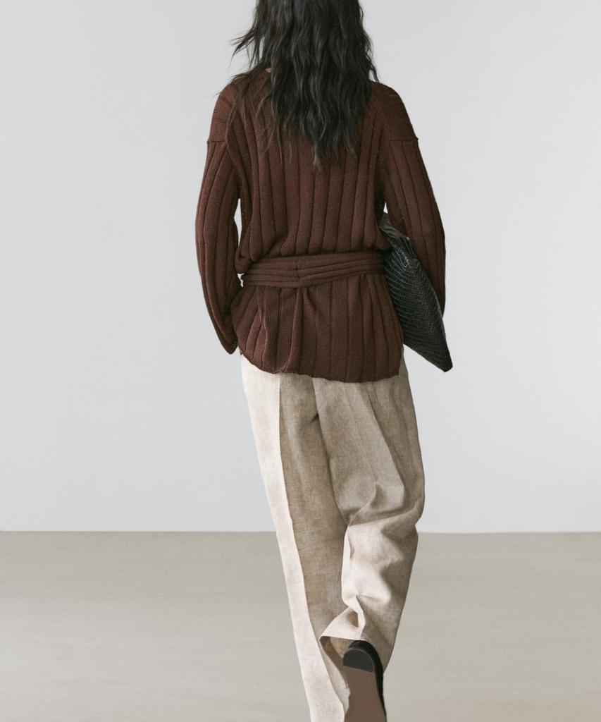 Masimodutti Linen Suit Pants
