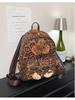 2025 Cute Kitten Leopard Print Women's Backpack, Versatile Large Capacity Student and Travel Bookbag