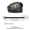 New Men's Western Cowboy Belts Cool Handsome Black PU BELT Material Embossed Design and Stylish Alloy Buckle Men Belt