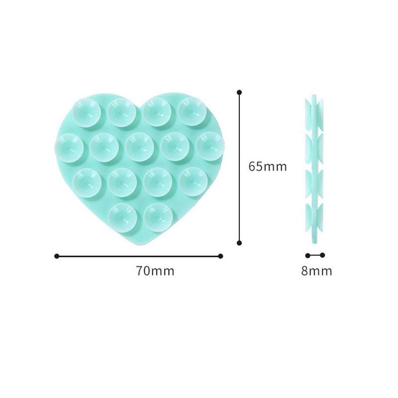 Heart Suction Cup Phone Mount Phone Accessories Hands-Free Strong Grip Holder For Selfies And Videos